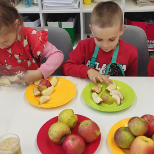 Dzień jabłka - oddział przedszkolny - Rudy Rysie
