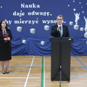 Przemówienie Radnego Gminy Szczurowa - pana Rafała Kłuska. Kliknięcie na zdjęcie spowoduje jego powiększenie do rozmiaru oryginalnego.