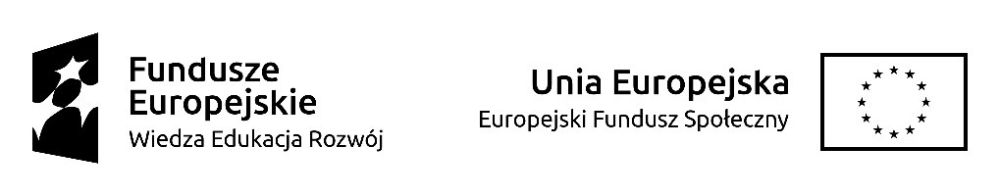 Logotyp Funduszy Europejskich i Unii Europejskiej